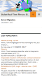 Mobile Screenshot of bulletphysics.org