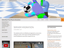 Tablet Screenshot of bulletphysics.org